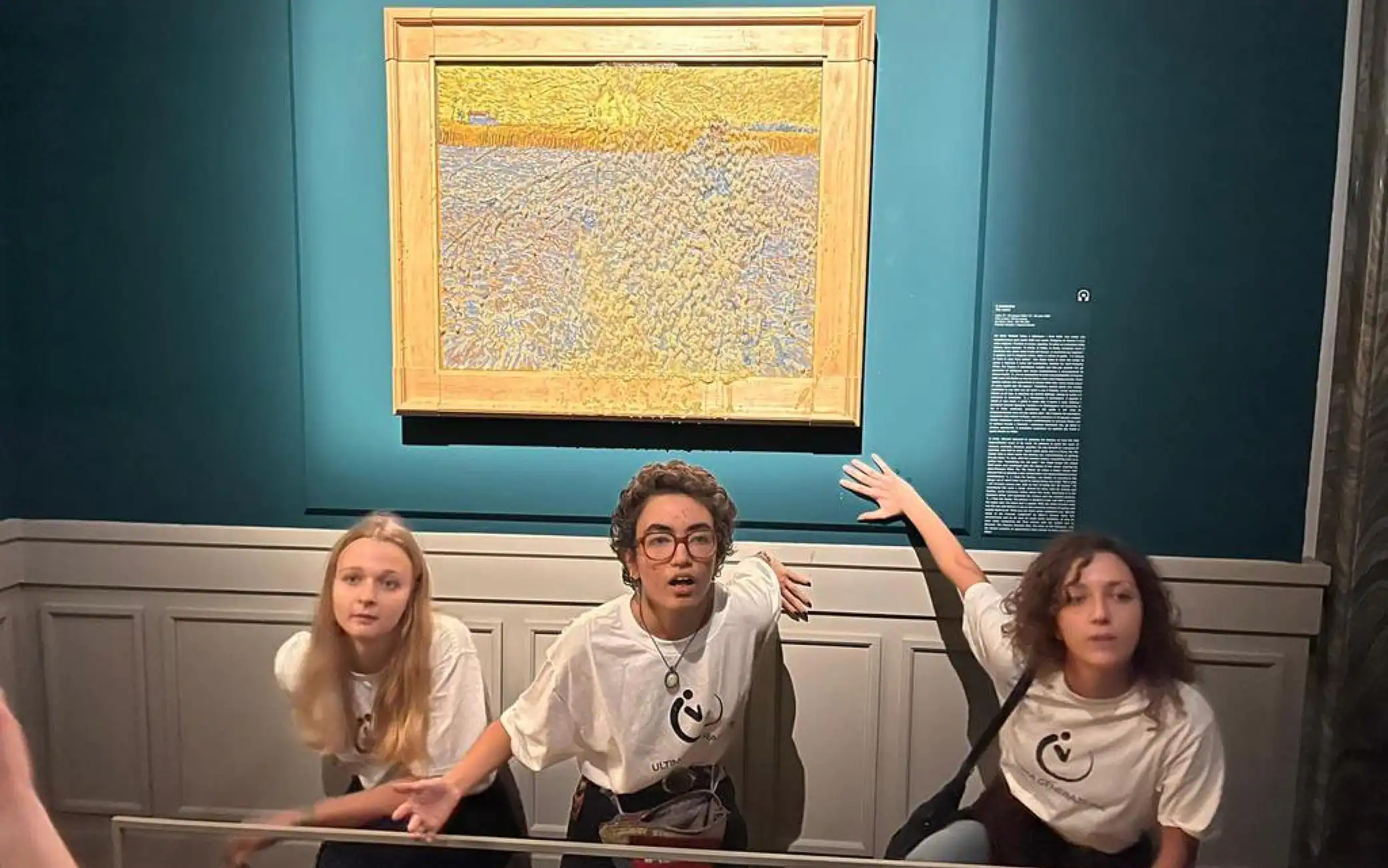 Ambientalisti imbrattano una tela di Van Gogh a Palazzo Bonaparte