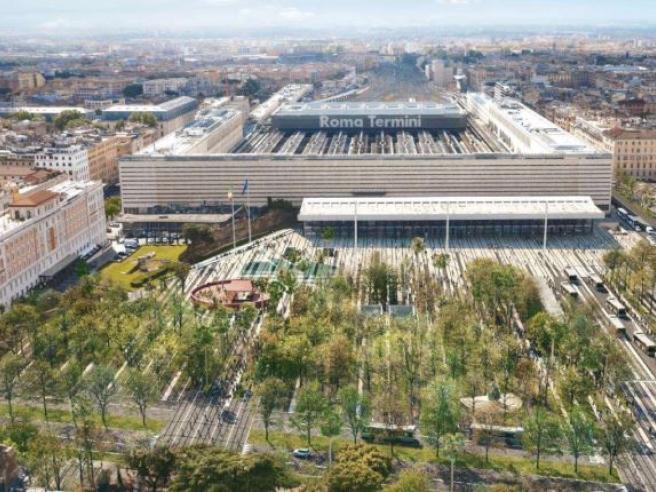 Termini si rifà il look: nuovi spazi verdi e aree per bus e taxi nella piazza dei Cinquecento