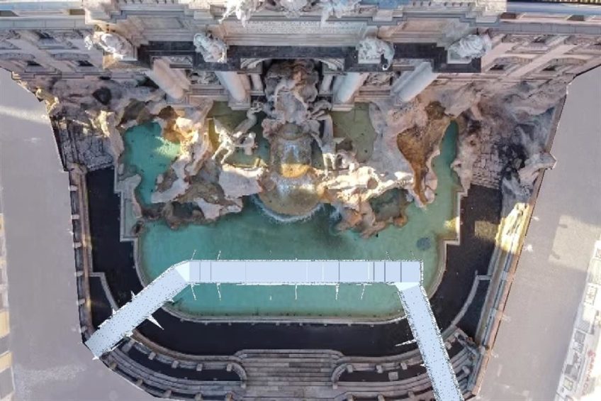 Fontana di Trevi, una nuova passerella per ammirarla da vicino ...