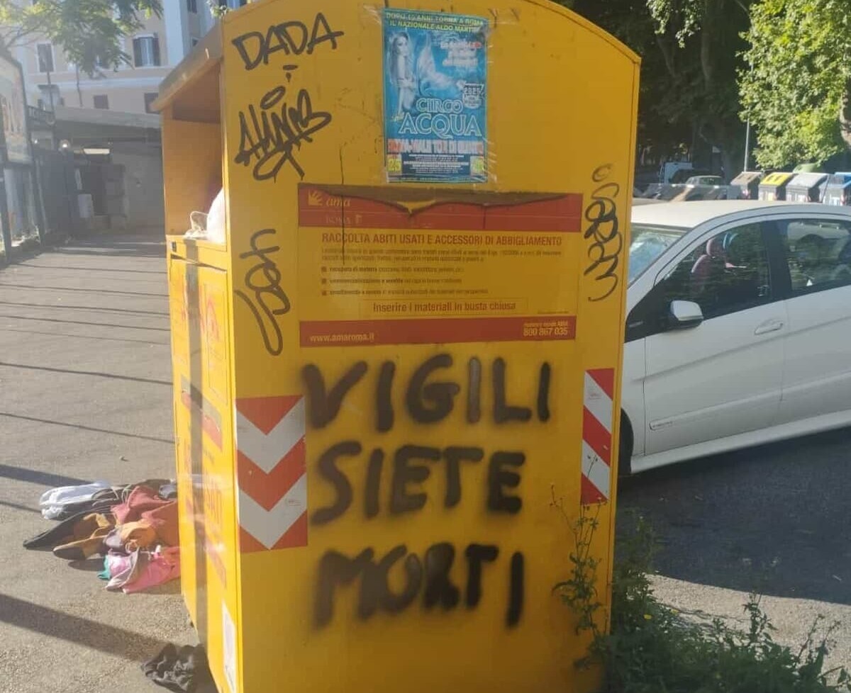Minacce ai vigili urbani a Roma: scritta choc dopo la rissa tra baby gang
