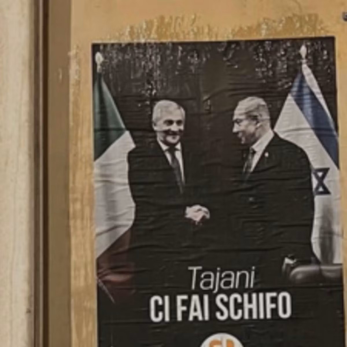Viterbo, manifesto dei giovani del Pd: “Tajani, ci fai schifo”. E’ polemica