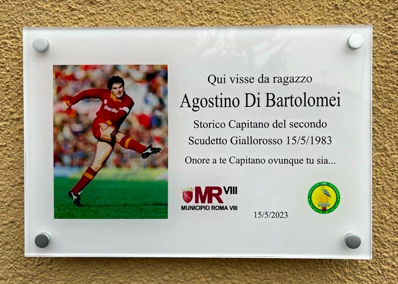 Piano sicurezza per il derby romano. Vandali contro la targa a Di Bartolomei