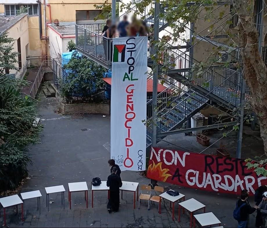Roma, salgono a 6 gli istituti occupati per la Palestina