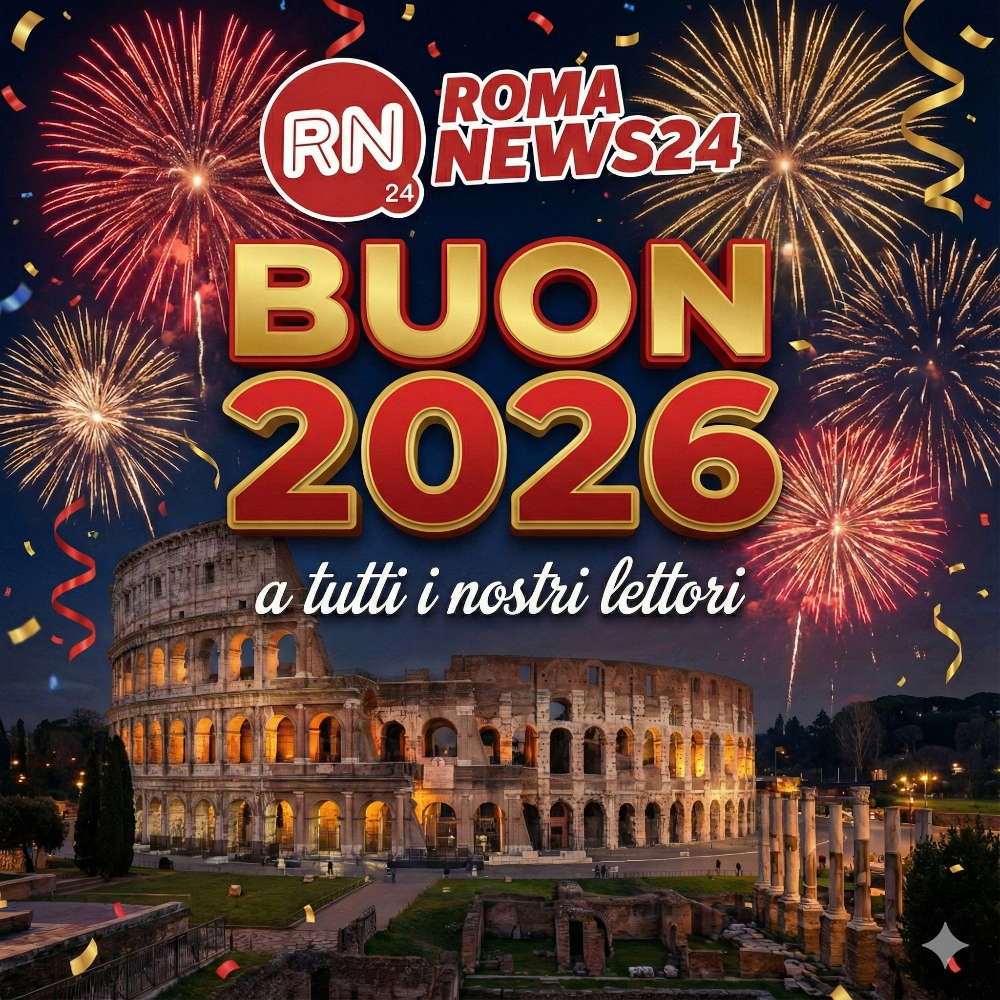 Buon anno nuovo dalla redazione di Romanews24!
