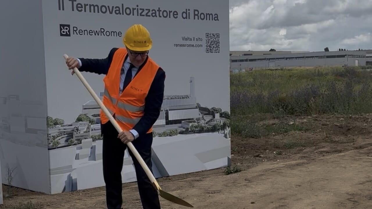 Termovalorizzatore di Roma: posata la prima pietra dell’impianto