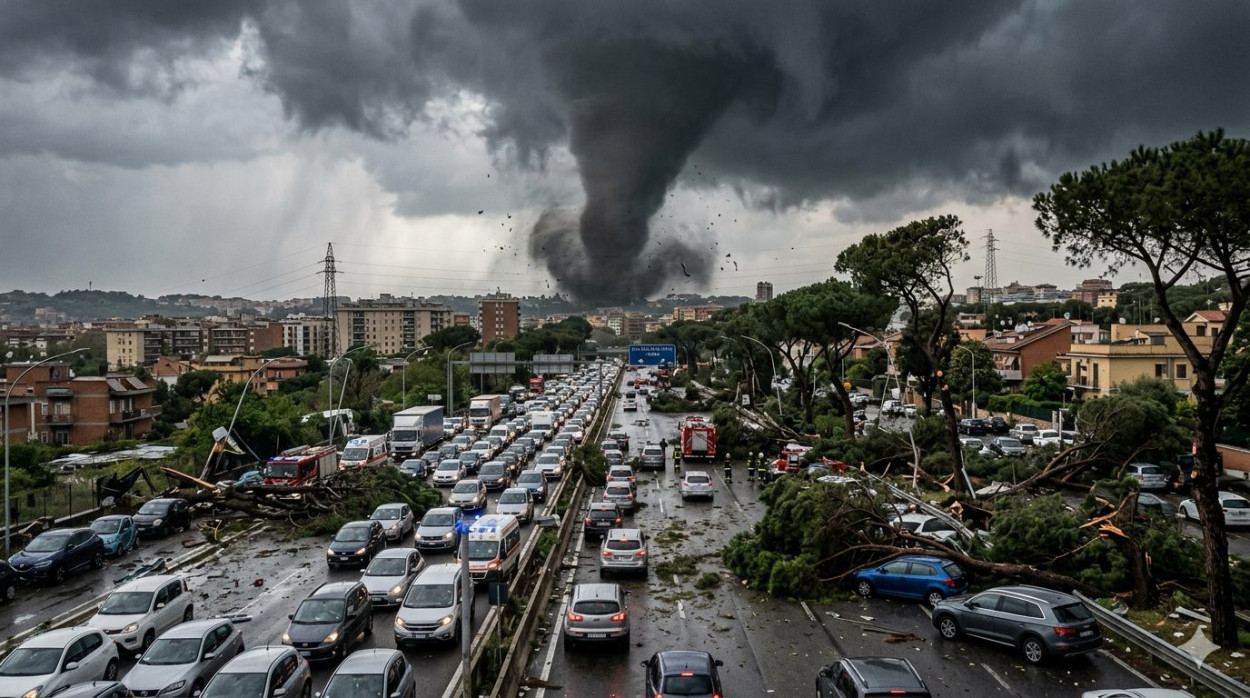Tornado a Roma, il giorno dopo è l’ora della conta dei danni