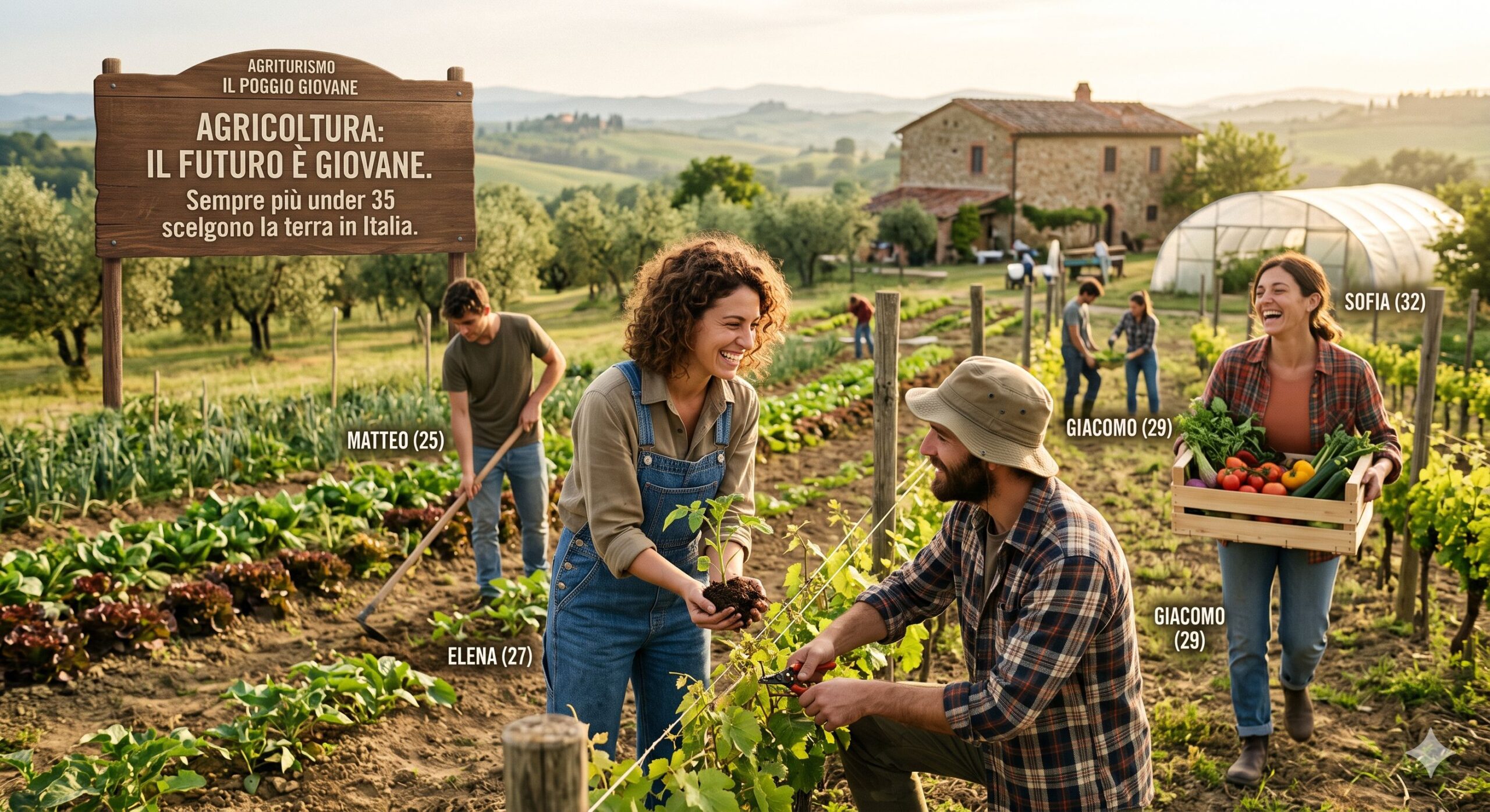 Ritorno alla terra, sempre più under 35 scelgono attività agricole