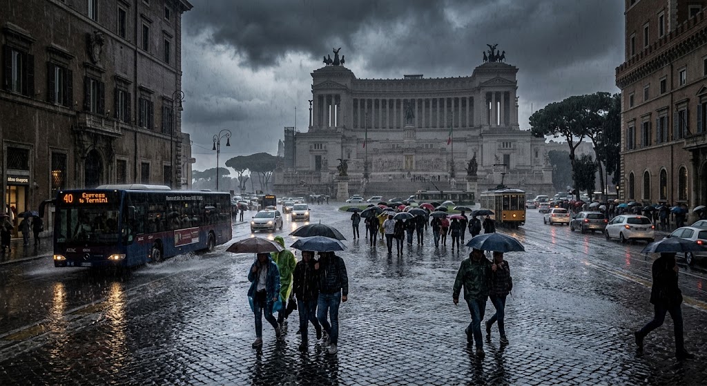 Allerta Meteo a Roma: Il Caldo Record Ha le Ore Contate, in Arrivo Temporali e Crollo Termico