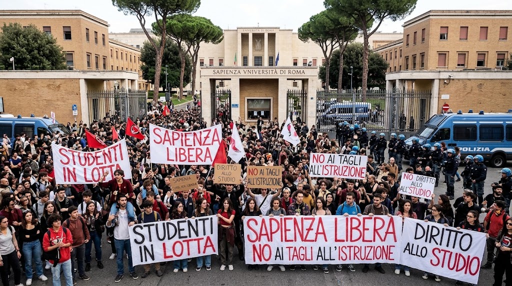 Occupata la facoltà di Lettere e Filosofia alla Sapienza: «La nostra generazione è stanca di subire»