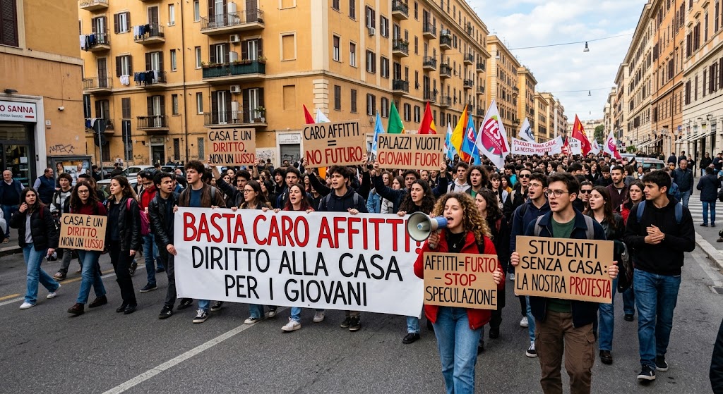 “Siamo una generazione senza casa”: le tende della protesta tornano a Roma in Piazza Bologna
